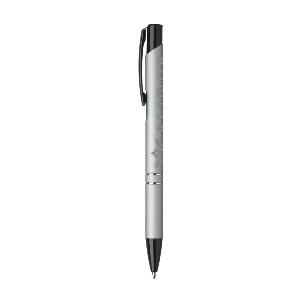 Logotrade business gift image of: Ebony Rubberised pen