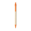 Bio Degradable Natural pen, orange