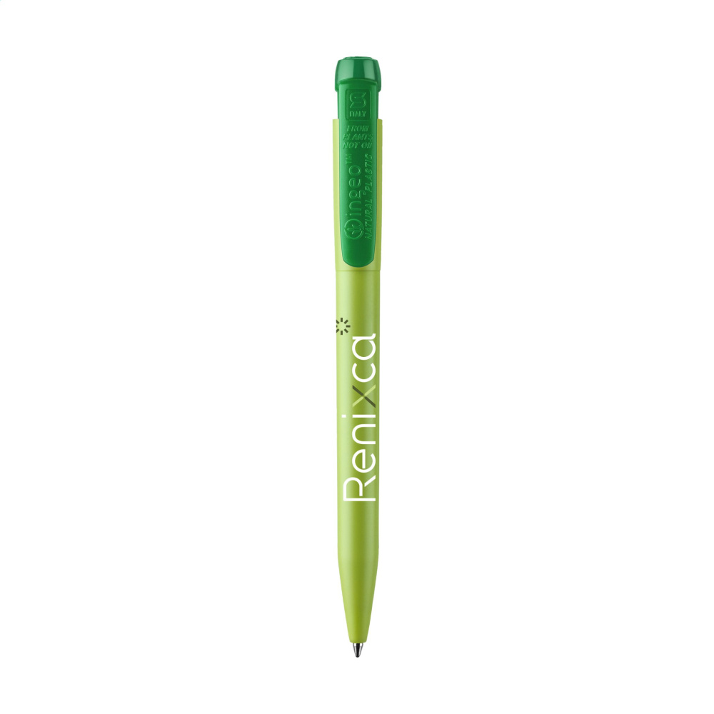 Logotrade promotional merchandise picture of: Stilolinea Ingeo Pen Green Office