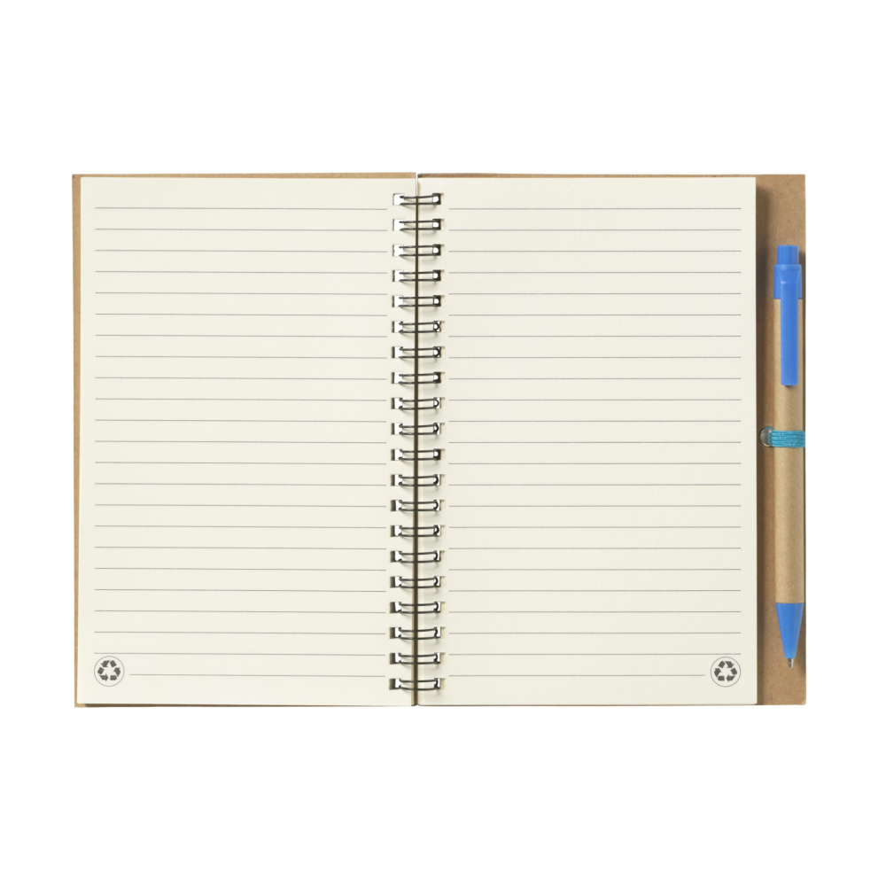 Logotrade promotional gift image of: Recycle Note-L Paper notebook