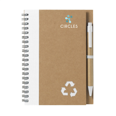 Logo trade promotional item photo of: Recycle Note-L Paper notebook