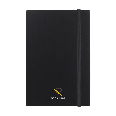 Logo trade promotional item photo of: Bamboo Journal Naked Spine Paper Notebook Black A5