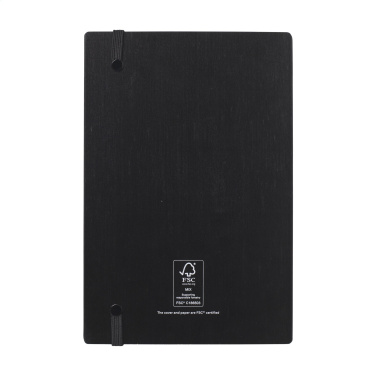 Logotrade advertising products photo of: Bamboo Journal Naked Spine Paper Notebook Black A5