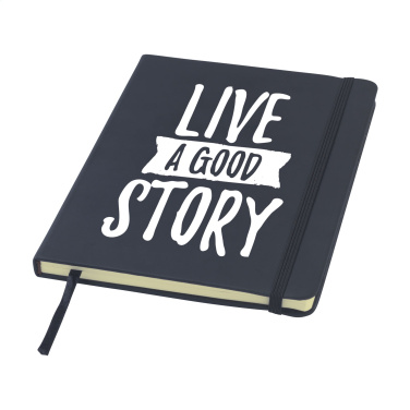 Logo trade promotional item photo of: BudgetNote A5 Blanc Paper notebook