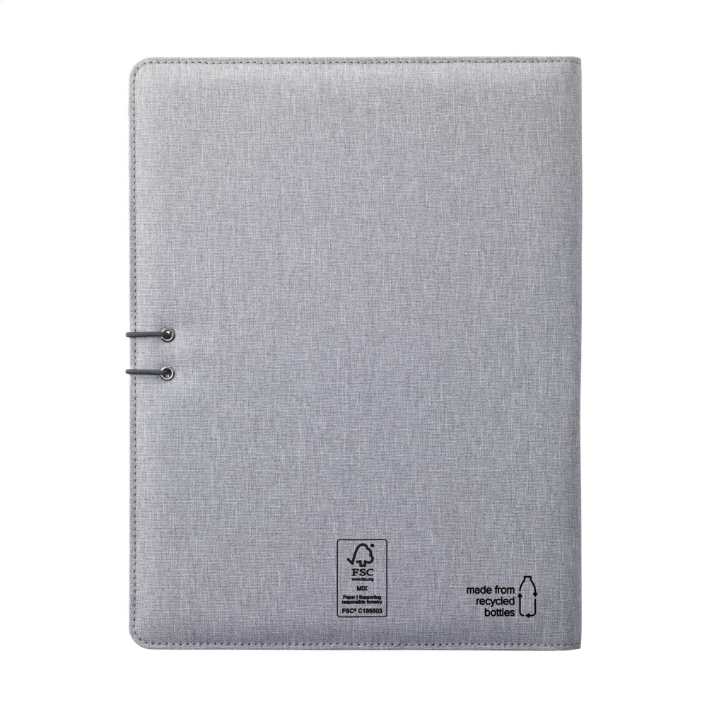 Logo trade corporate gifts picture of: Quest Portfolio RCS RPET A4  document folder