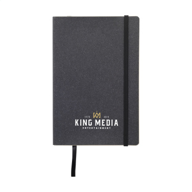 Logo trade corporate gifts picture of: Monti Recycled Leather - Paper Notebook A5