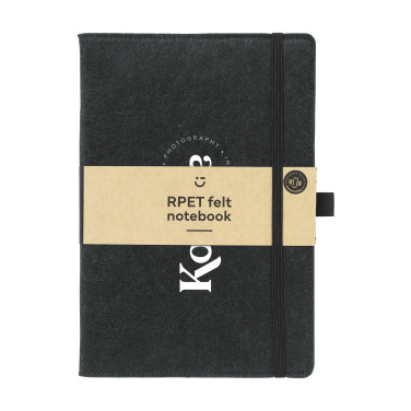 Logo trade promotional giveaway photo of: Felty GRS RPET Paper Notebook A5