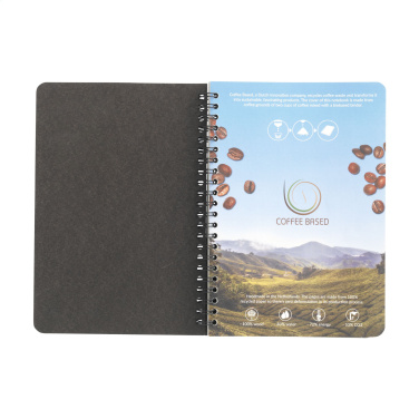 Logotrade advertising products photo of: Coffee Paper Notebook Wire-O A5