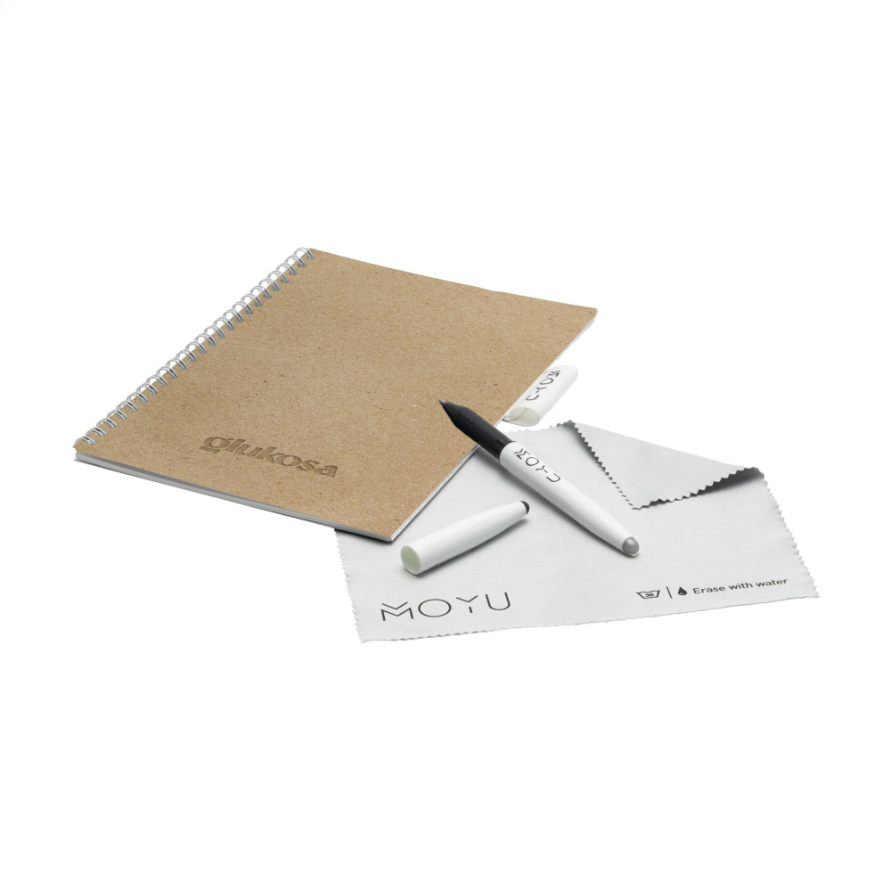 Logo trade business gifts image of: MOYU Erasable Stone Paper Notebook CraftCover 18 pages