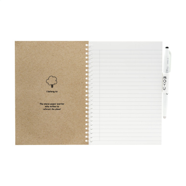 Logotrade promotional giveaways photo of: MOYU Erasable Stone Paper Notebook CraftCover 18 pages