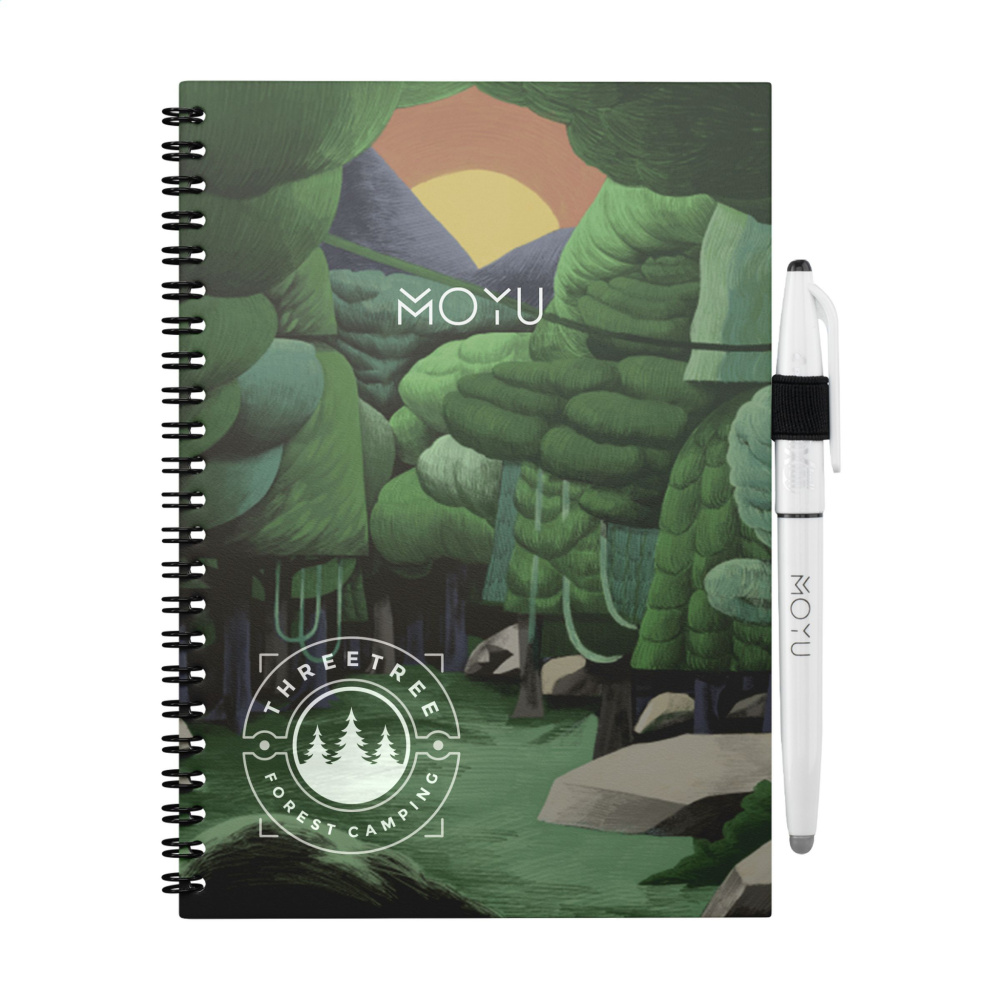 Logotrade promotional merchandise picture of: MOYU Erasable Stone Paper Notebook Custom SoftCover