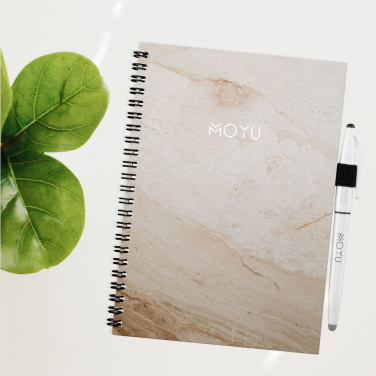 Logotrade corporate gift picture of: MOYU Erasable Stone Paper Notebook Custom SoftCover