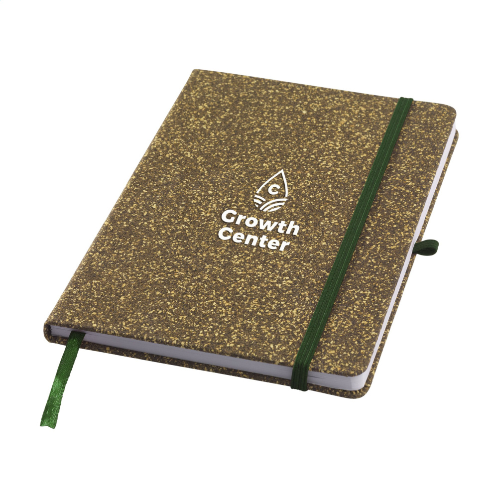 Logo trade promotional giveaways picture of: TeaGround Cork Paper Notebook A5