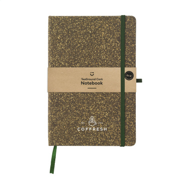 Logotrade promotional giveaway image of: TeaGround Cork Paper Notebook A5