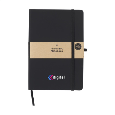 Logotrade promotional gifts photo of: Recycled GRS PU Paper Notebook A5