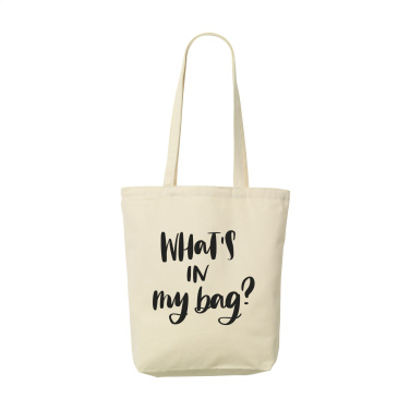 Logo trade business gifts image of: Canvas ShoppyBag long handles (270 g/m²)