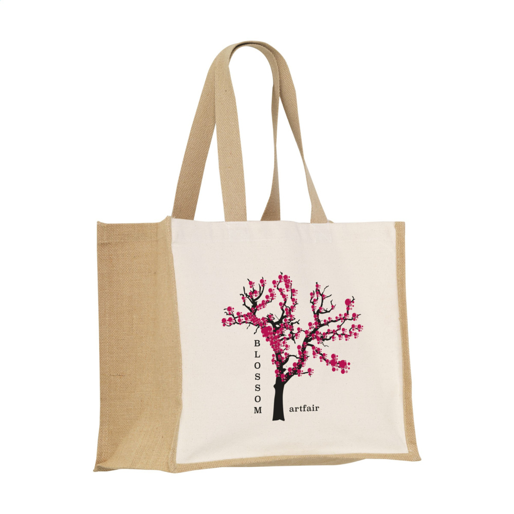 Logo trade business gift photo of: Jute Canvas Shopper (320 g/m²) bag