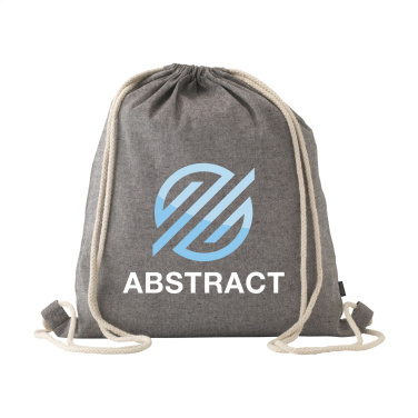 Logotrade promotional merchandise image of: GRS Recycled Cotton PromoBag (180 g/m²) backpack