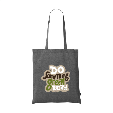 Logo trade promotional gifts image of: GRS Recycled Cotton Shopper (180 g/m²) bag