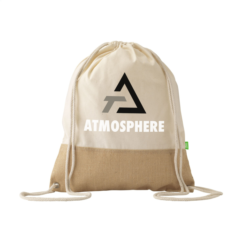 Logotrade corporate gifts photo of: Combi Organic Backpack (160 g/m²)