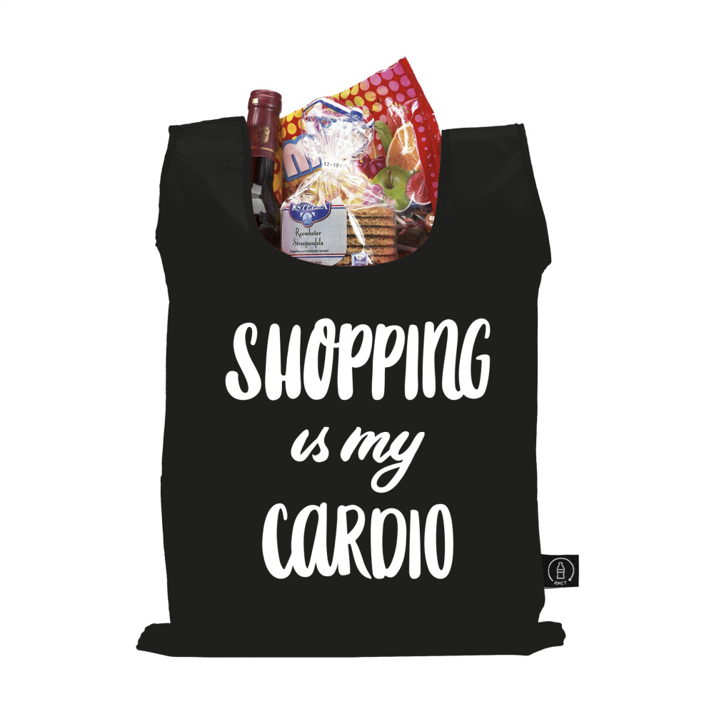 Logotrade promotional item picture of: Shop Easy RPET folding shopping bag