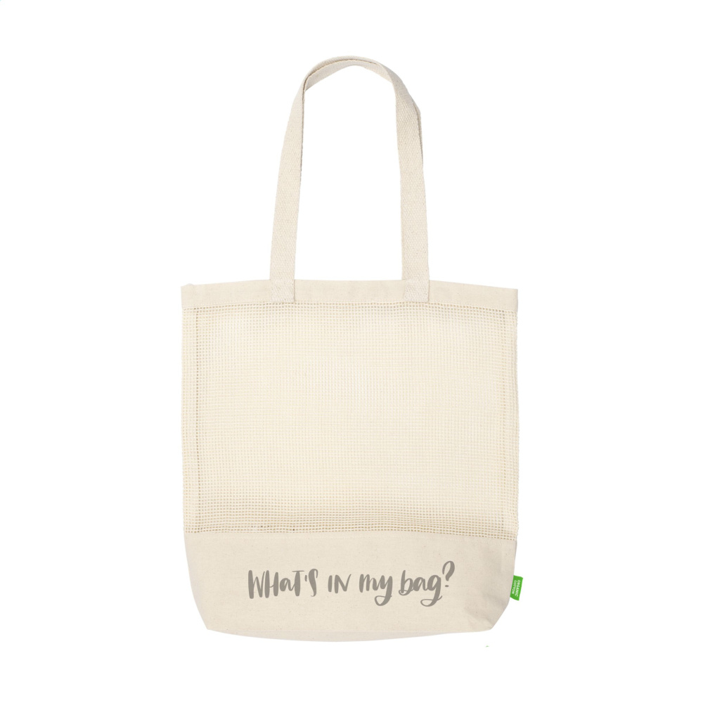 Logotrade corporate gift picture of: Natura Organic Mesh Shopper (180 g/m²) shopping bag