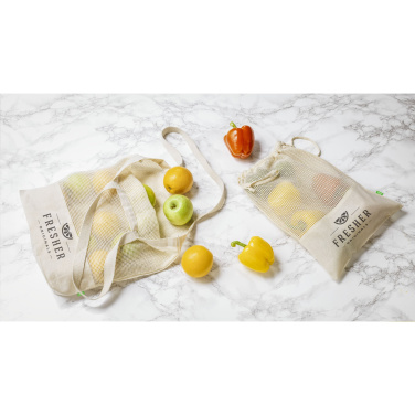 Logotrade advertising products photo of: Natura Organic Mesh Shopper (180 g/m²) shopping bag