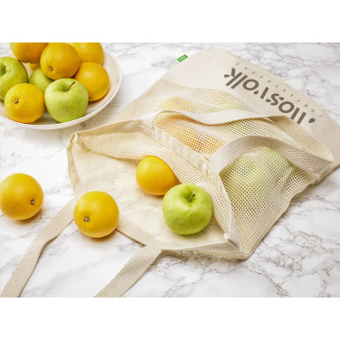 Logo trade promotional gift photo of: Natura Organic Mesh Shopper (180 g/m²) shopping bag