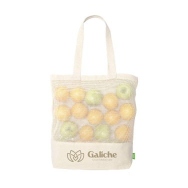 Logotrade promotional gift picture of: Natura Organic Mesh Shopper (180 g/m²) shopping bag