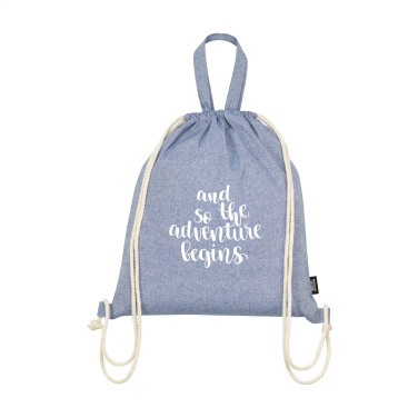 Logo trade advertising product photo of: GRS Recycled Cotton PromoBag Plus (180 g/m²) backpack