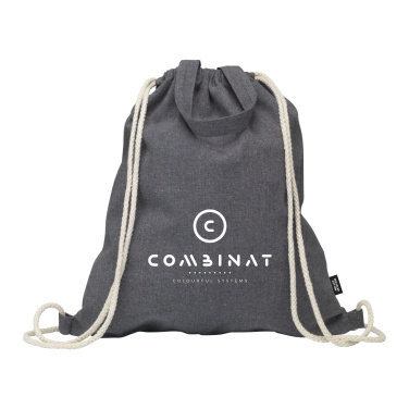 Logotrade promotional giveaway image of: GRS Recycled Cotton PromoBag Plus (180 g/m²) backpack