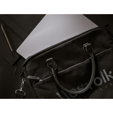 Logotrade promotional giveaway picture of: Denver Recycled Canvas 15.6-inch laptop bag