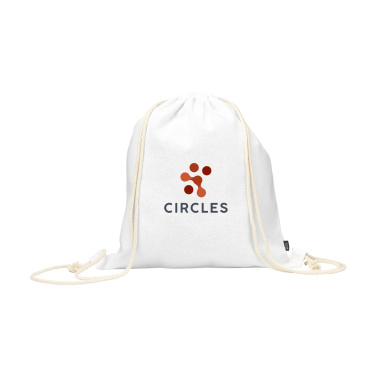 Logotrade promotional gift image of: PromoColour GRS Recycled Cotton Backpack (150 g/m²)