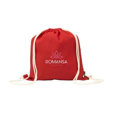 Logo trade promotional merchandise photo of: PromoColour GRS Recycled Cotton Backpack (150 g/m²)