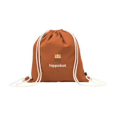 Logo trade advertising products image of: PromoColour GRS Recycled Cotton Backpack (150 g/m²)