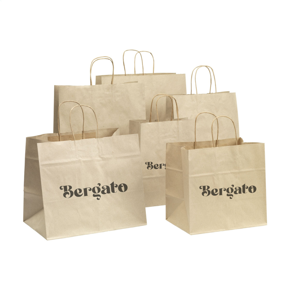 Logo trade advertising product photo of: Leaf It Bag recycled grass paper (90 g/m²) XL