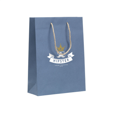 Logo trade promotional items image of: Leaf It Bag recycled with jeans fibres (180 g/m²) M