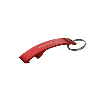 Logo trade promotional products image of: Alu Opener keyring