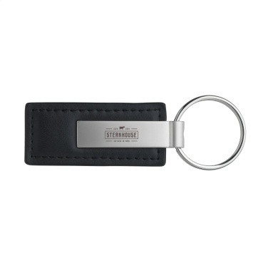 Logo trade promotional gifts image of: LeatherKey keyring