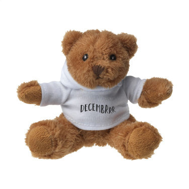 Logo trade promotional merchandise picture of: HoodedBear bear cuddle toy