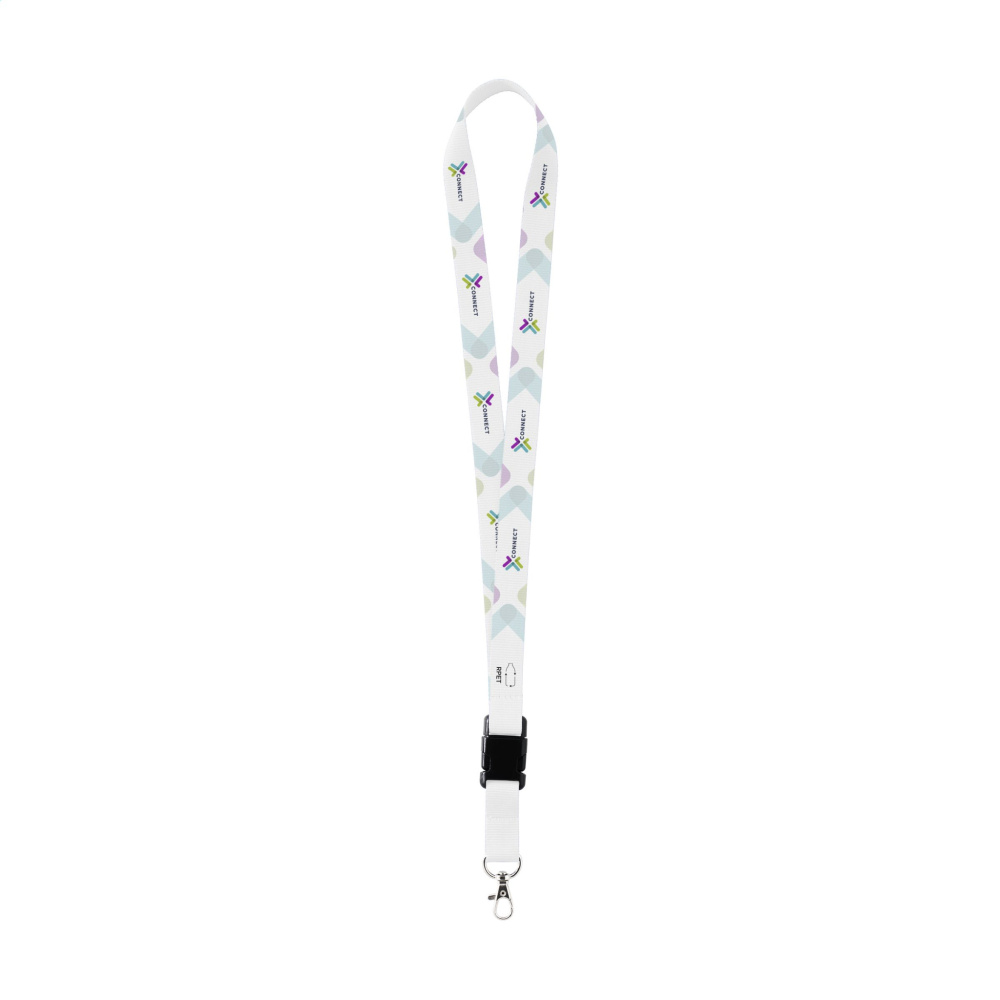 Logo trade promotional gifts picture of: Lanyard Sublimation Buckle RPET 2 cm keycord