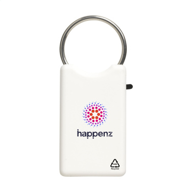 Logo trade advertising products image of: Safe GRS Recycled Key Ring