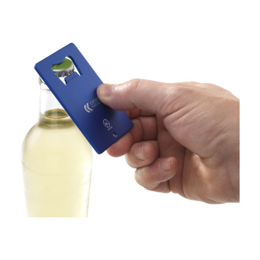 Logo trade promotional items image of: Carta Opener Recycled Alu bottle opener