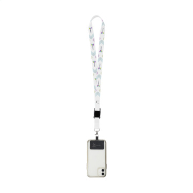 Logo trade advertising products image of: Lanyard Sublimatie Buckle RPET 2 cm with Patch keycord