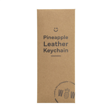 Logo trade promotional merchandise picture of: Vegan Pineapple Leather Keyring