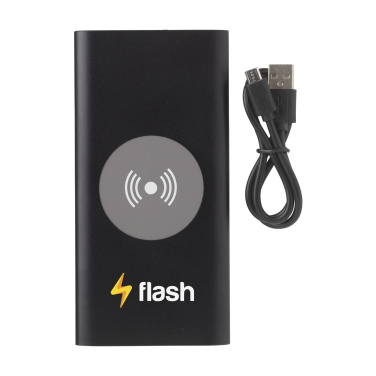 Logo trade advertising products picture of: Aluminium 8000 Wireless Powerbank wireless charger