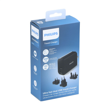 Logo trade business gifts image of: Philips Travel Charger