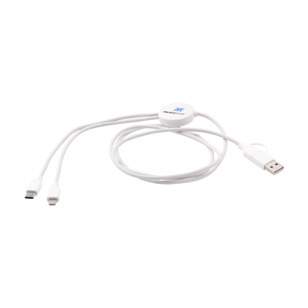 Logotrade promotional gift picture of: Charging Cable RCS Recycled ABS-TPE