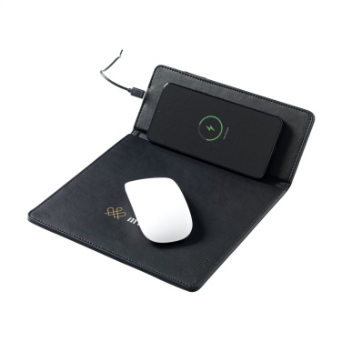 Logo trade corporate gifts picture of: RCS Recycled Wireless Charging Mousepad