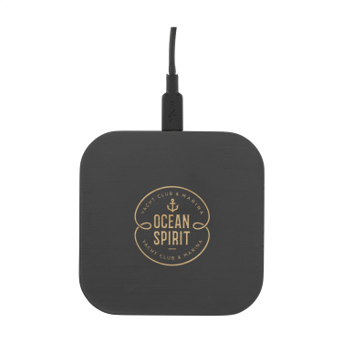 Logo trade promotional merchandise image of: Bamboo Wireless Charger 15W